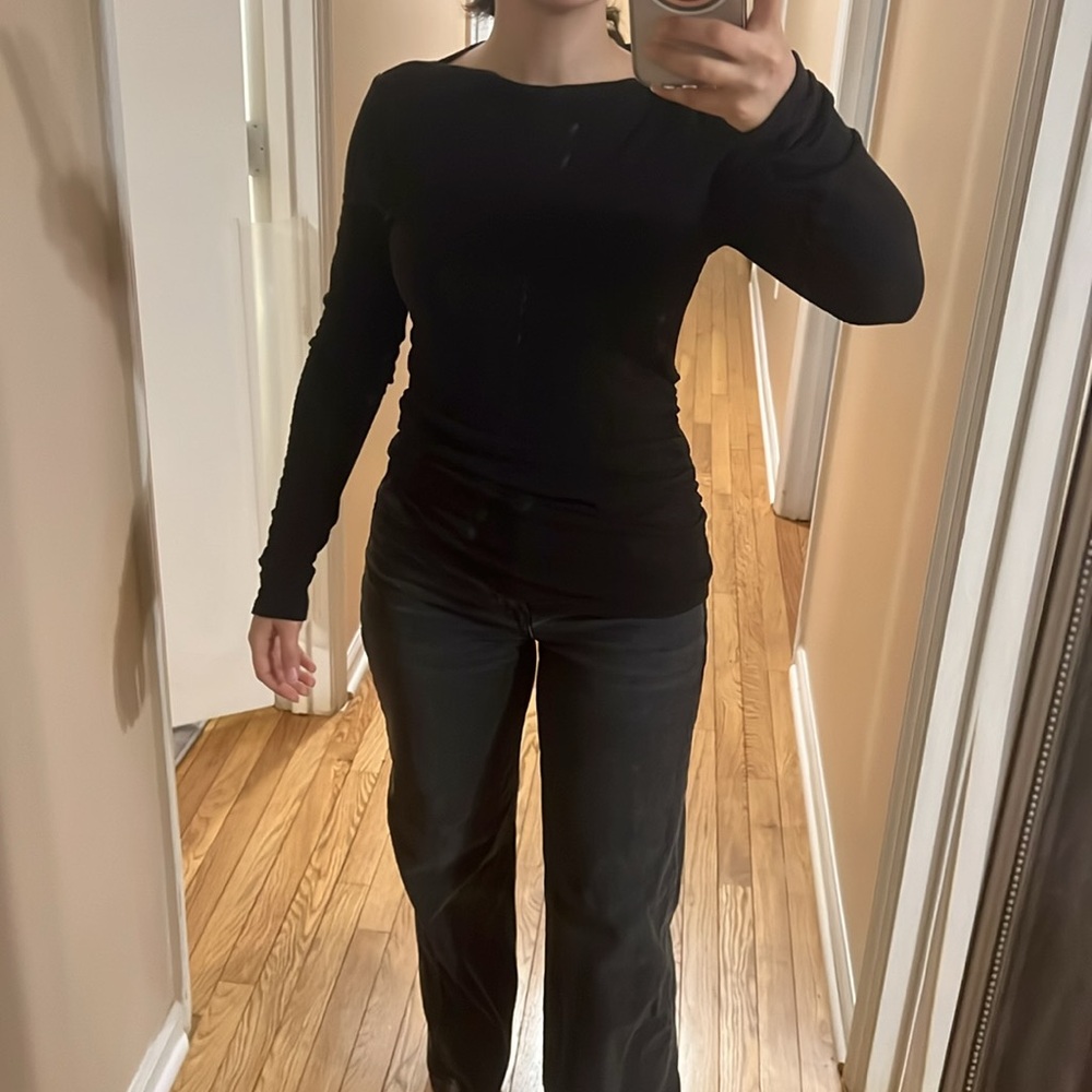 Black Asymmetrical Top - Picture 5 of 12
